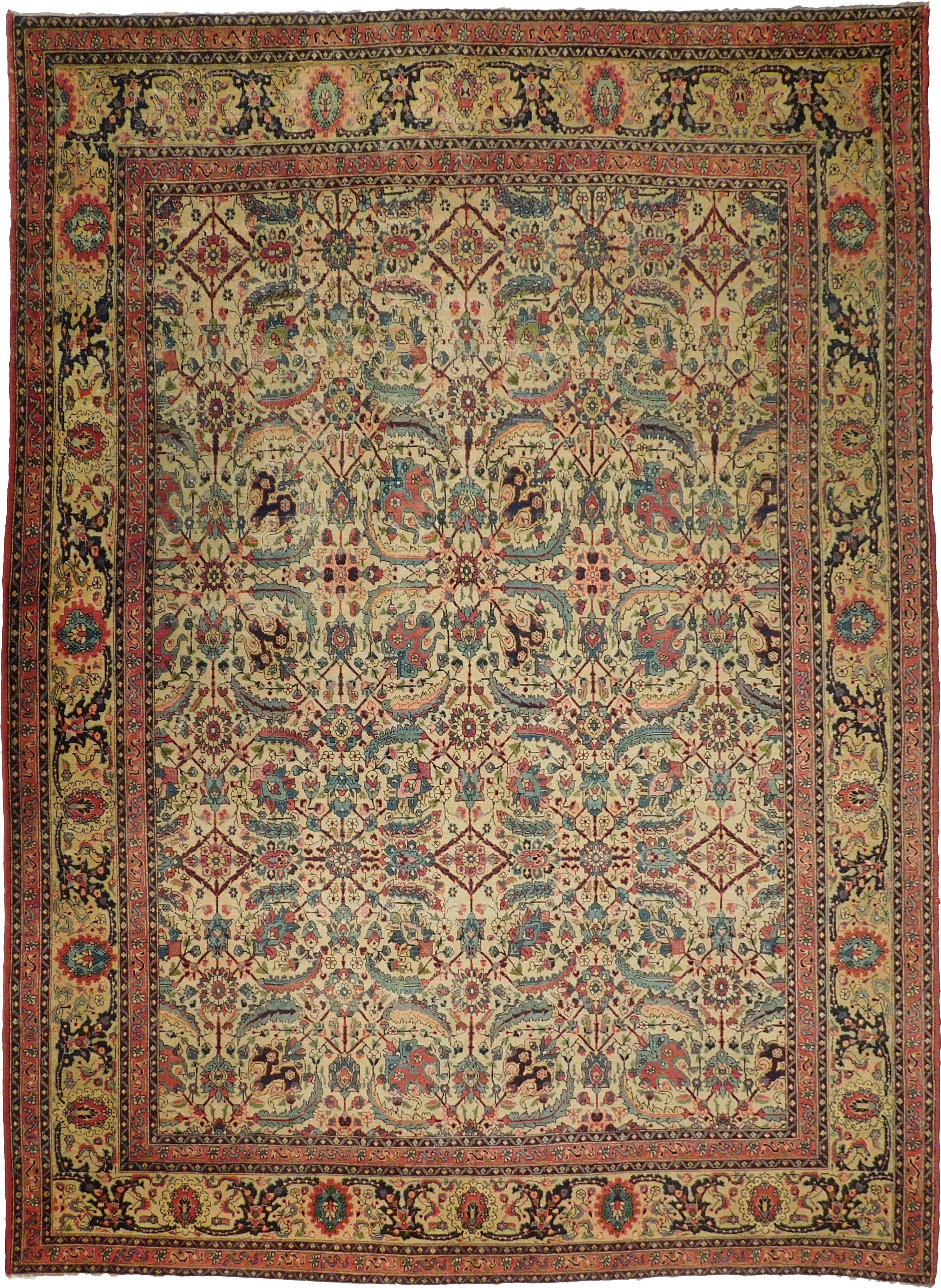 Antique Persian Dorokhsh Rug (2972x4068), Png Download