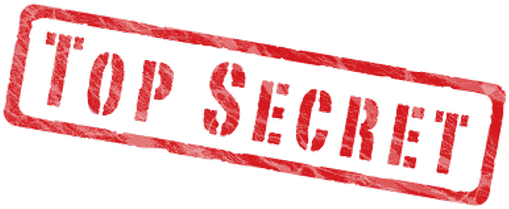 Stamp Sticker - Top Secret Classified Stamp (1024x433), Png Download