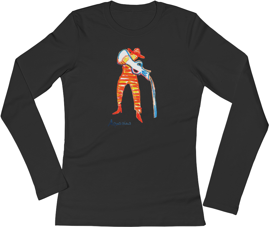 Women's Zodiac Long Sleeve Tee - Selena Quitanilla Logo T Shirt (1000x1000), Png Download