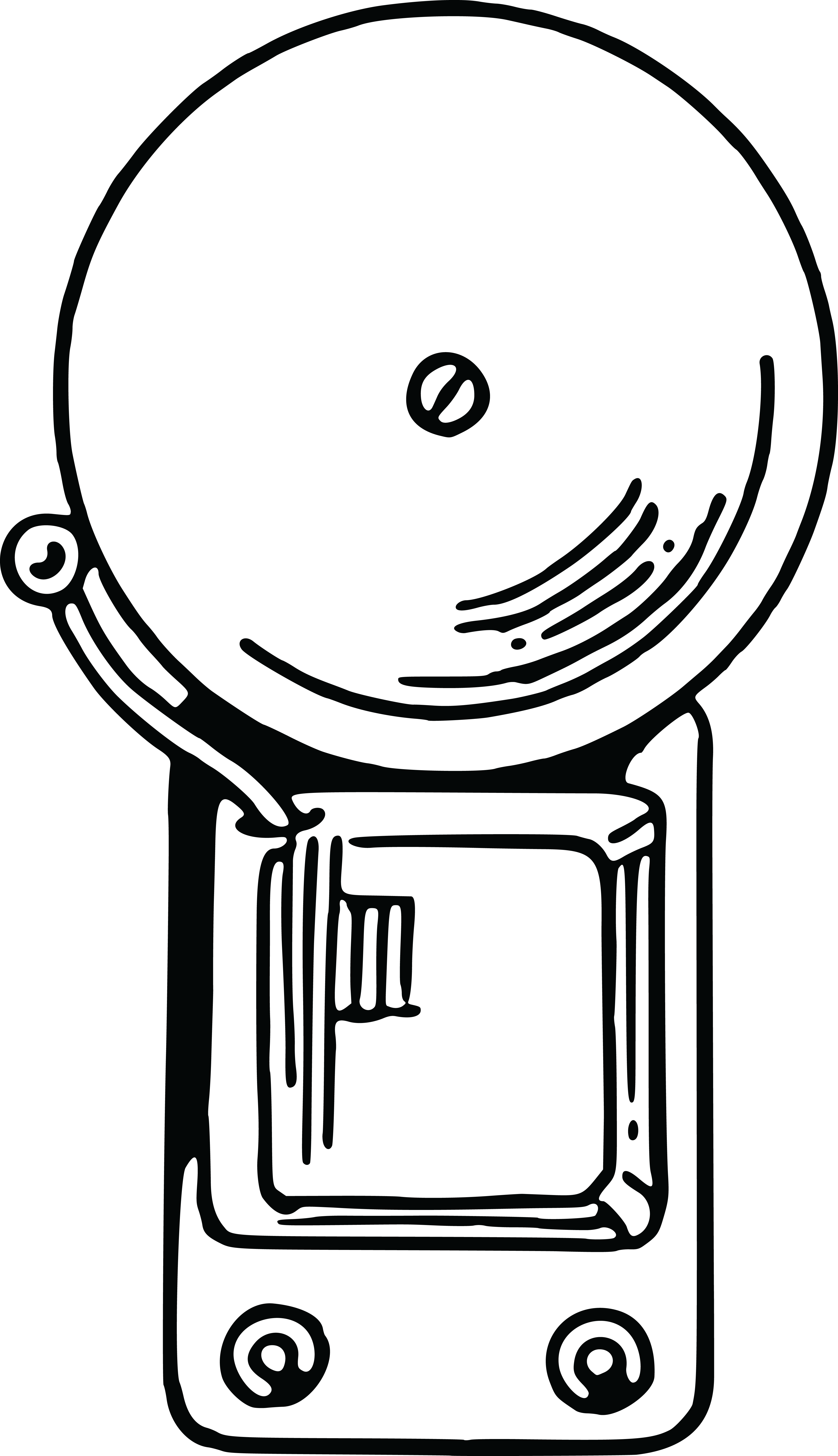 Free Clipart Of A Door Bell - Electric Bell Clipart (4000x6947), Png Download