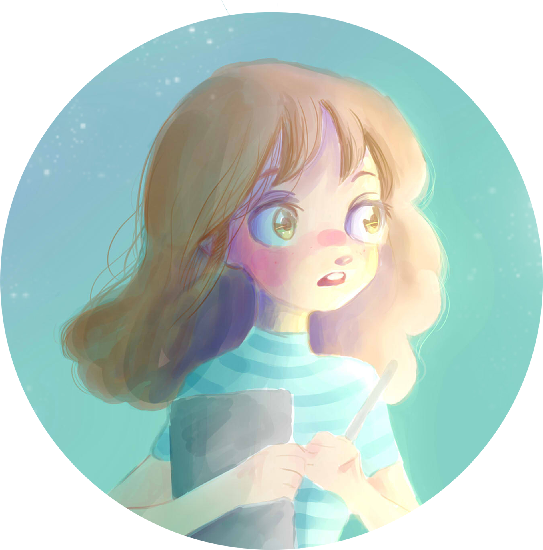 Ponyo Ilustración Para La Exposición Colectiva - Illustration (2000x2000), Png Download