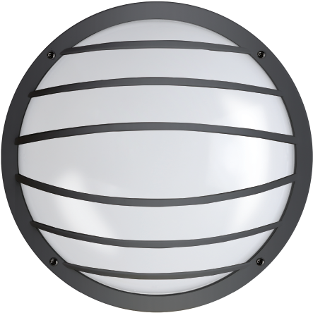 Shorebreaker™ 10″ Outdoor Light Decorative Guard Round - Adr 42 M Classic Black (586x544), Png Download