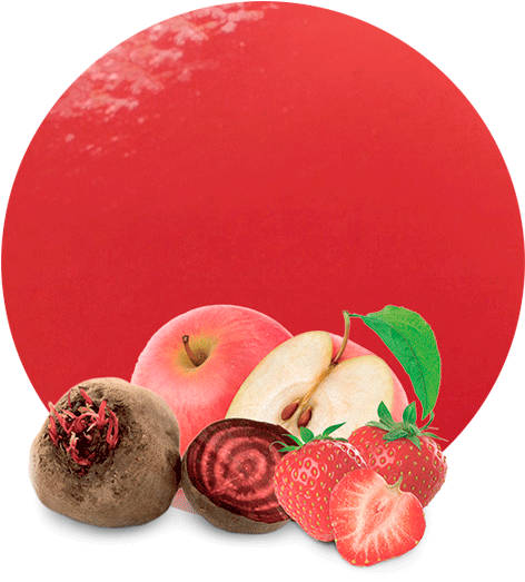 Apple, Beetroot & Strawberry Concentrate - Strawberry (536x595), Png Download