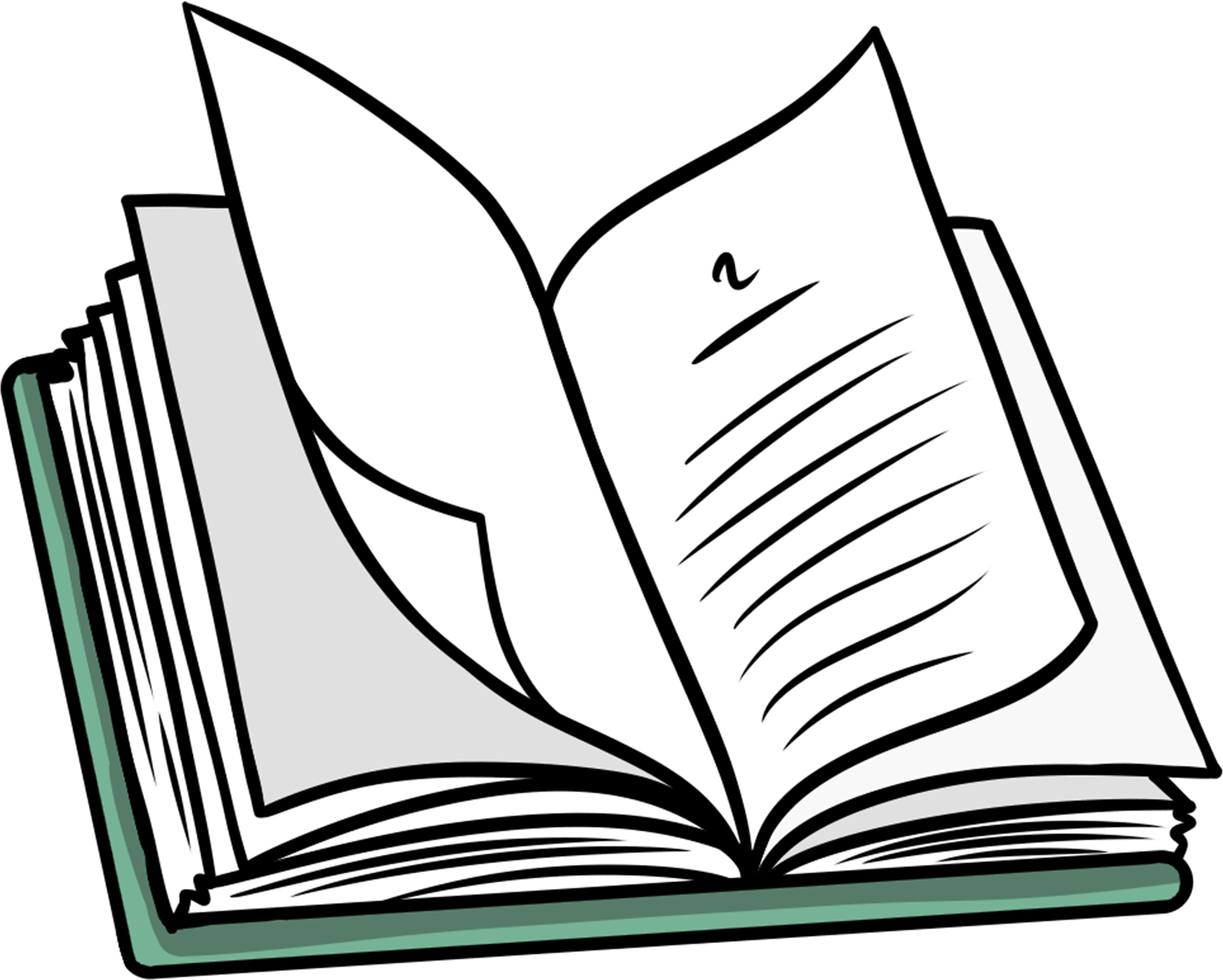 Download Open Book Clipart - Line Art - HD Transparent PNG - NicePNG.com