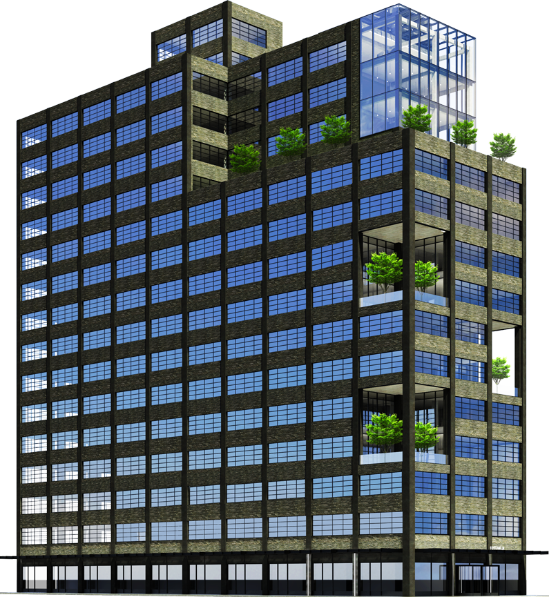 101 Franklin Street 250 Church Rendering2 - Tower Block (795x865), Png Download