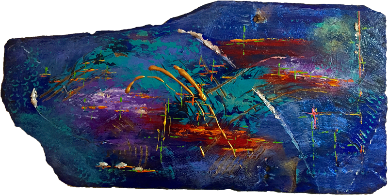 City Lights - Watercolor Paint (800x403), Png Download