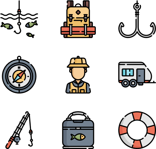 Fishing (600x564), Png Download
