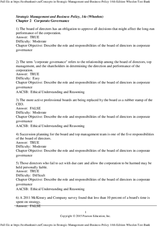 Strategic Management And Business Policy, 14e Chapter - Cover Letter (600x776), Png Download