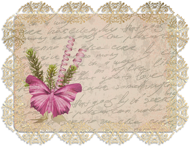 Tag, Vintage, Label, Butterfly, Floral, Old, Antique - Vintage Label Transparent Png (720x720), Png Download