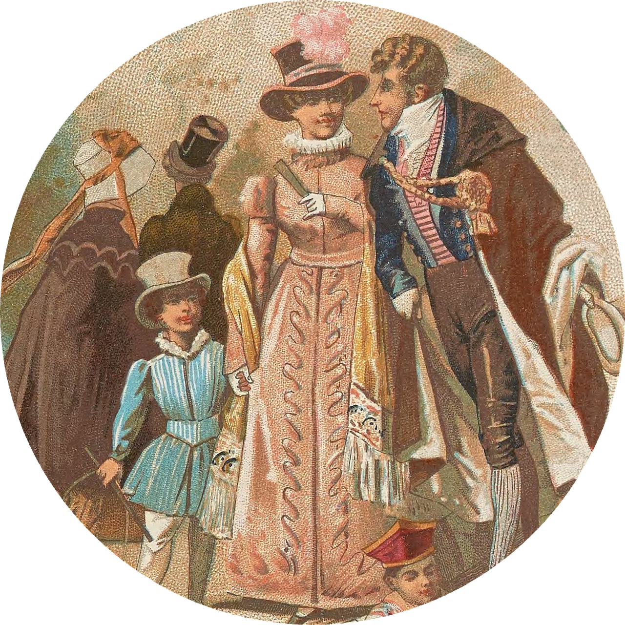 Vintage Victorian Tag - Victorian Label Tag (1280x1280), Png Download