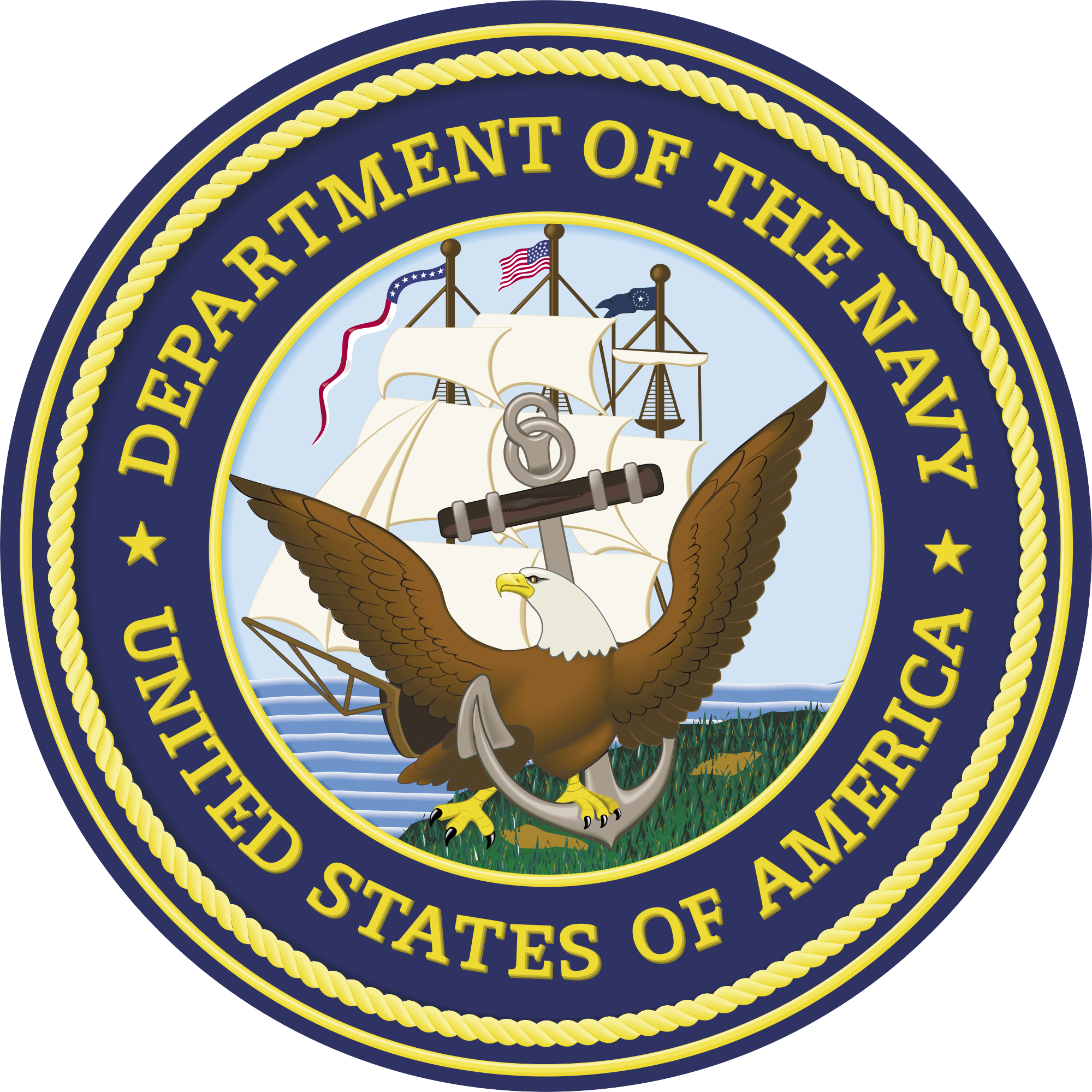 United States Navy - United States Navy World War 2 Logo (2000x2000), Png Download