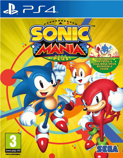 Sonic Mania Plus - Sonic Mania Plus Ps4 (552x700), Png Download