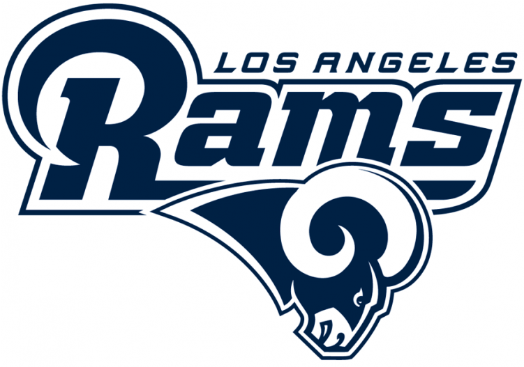 Los Angeles Rams Iron On Stickers And Peel-off Decals - Los Angeles Rams Logo (750x930), Png Download