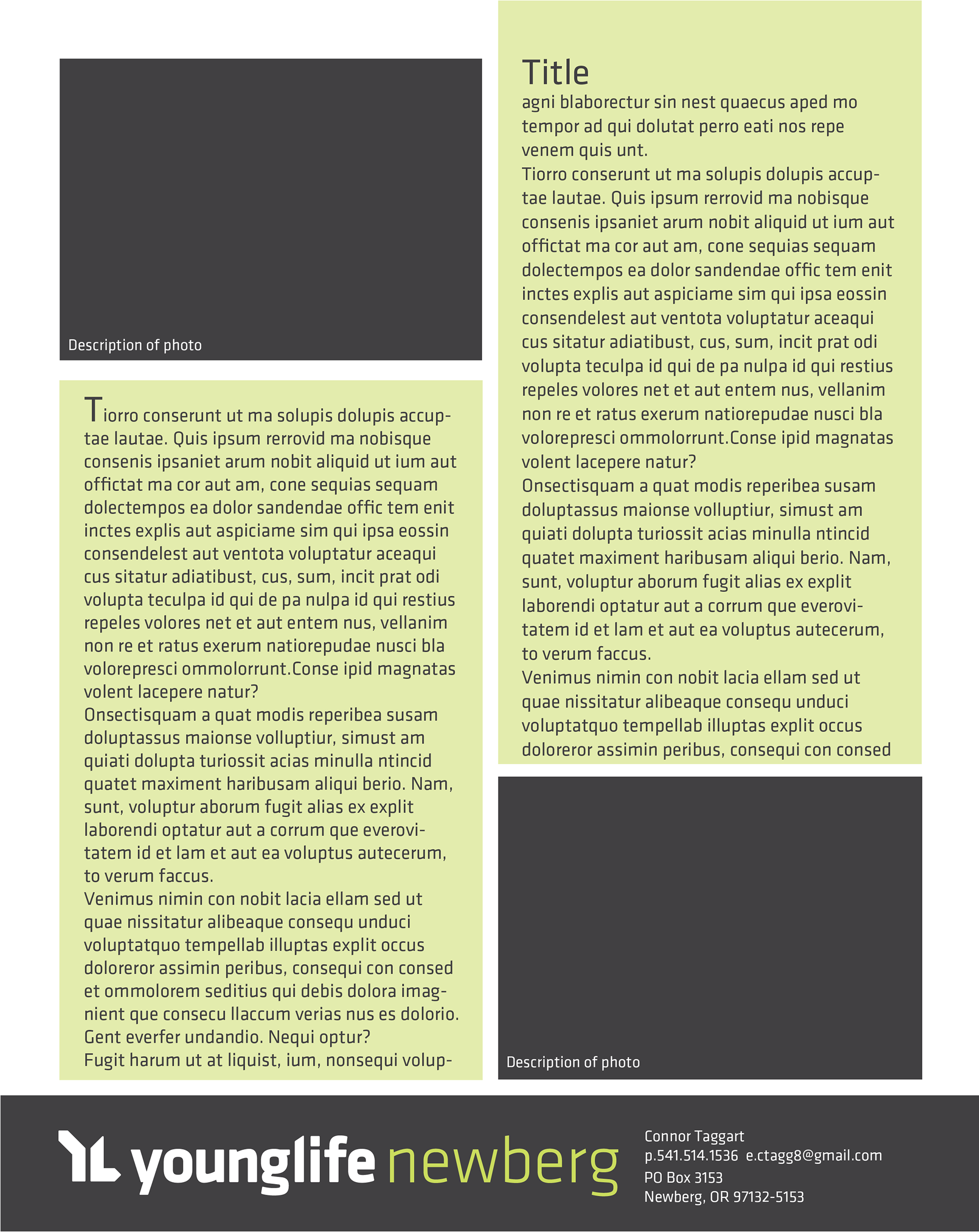 Download I Made This Newsletter Template For Newberg Young Life Young