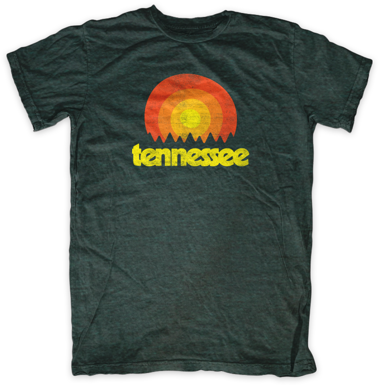 Dark Green Vintage Tennessee Tristar Adventures Tshirt - Shirt (864x855), Png Download