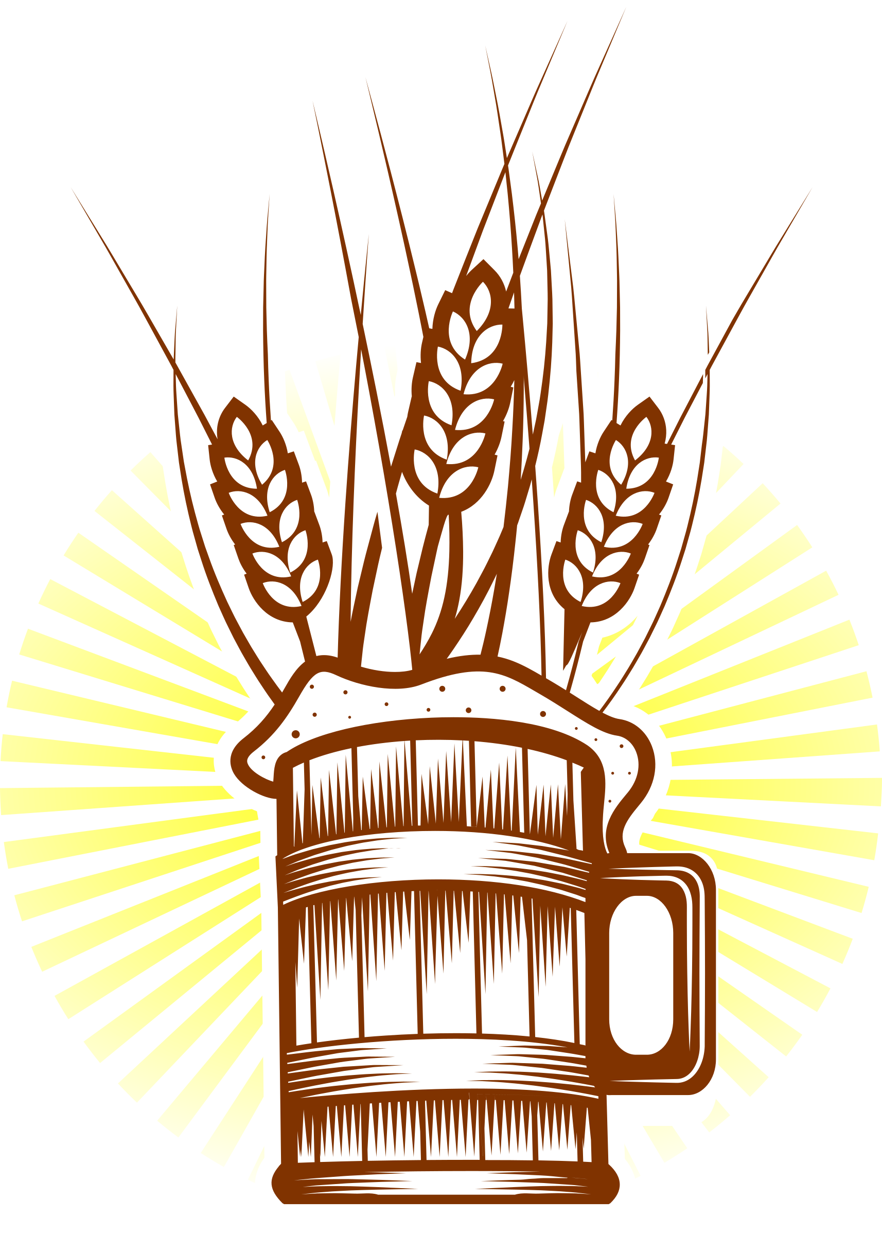 Big Image - Beer Black And White (1714x2400), Png Download