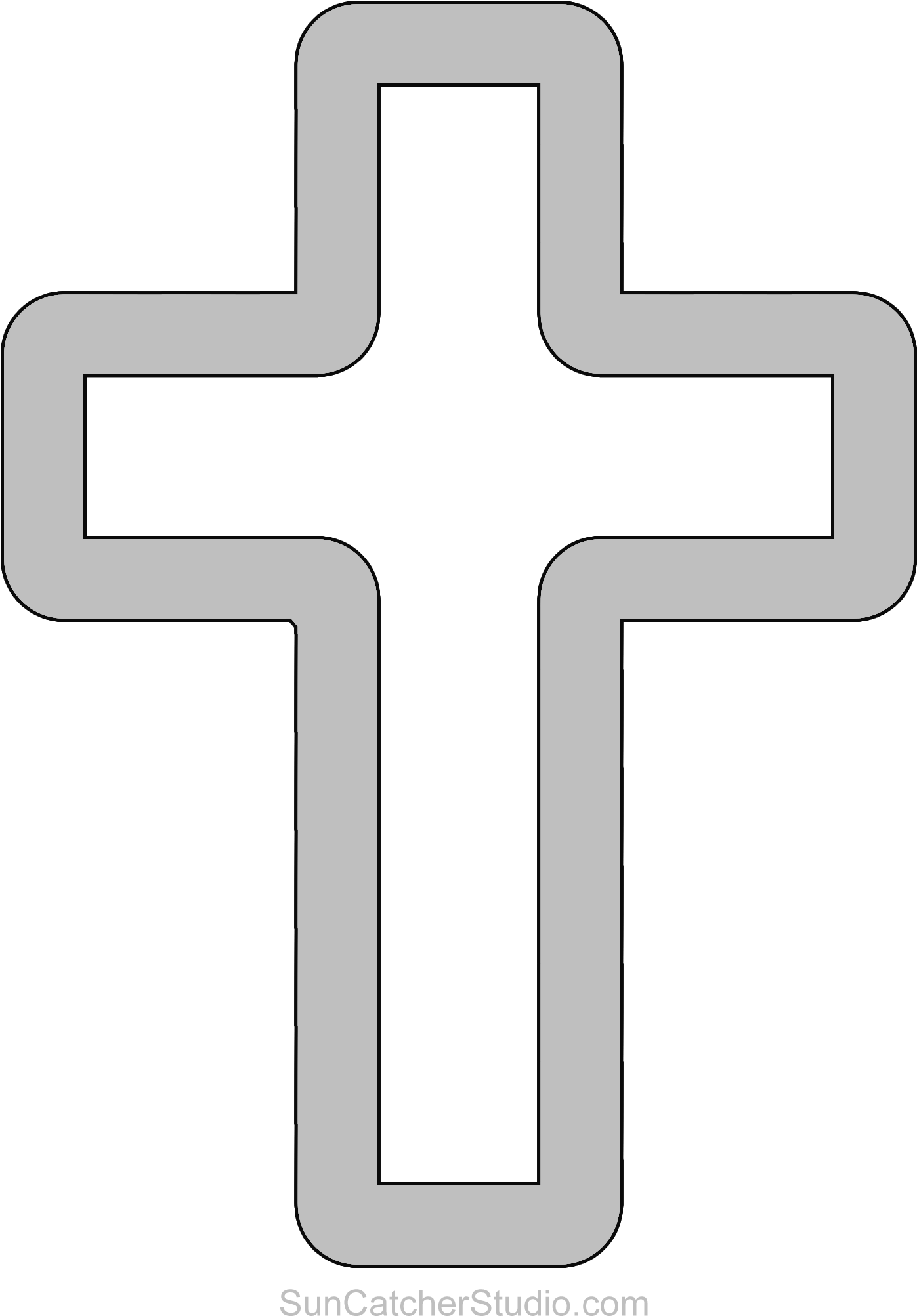 Cross Patterns, Scroll Saw Patterns, Crosses, Wood - Icono Centro De Salud (1488x2050), Png Download