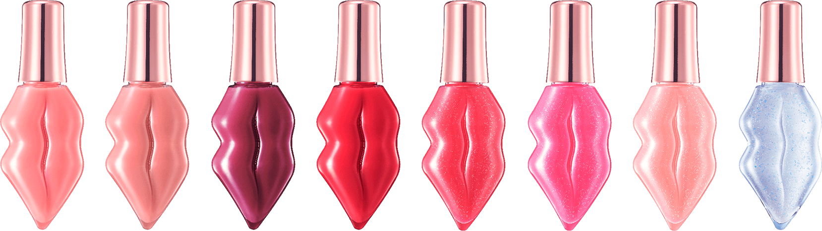 Show Off Your New Natural Lips - Nail Polish (1658x466), Png Download