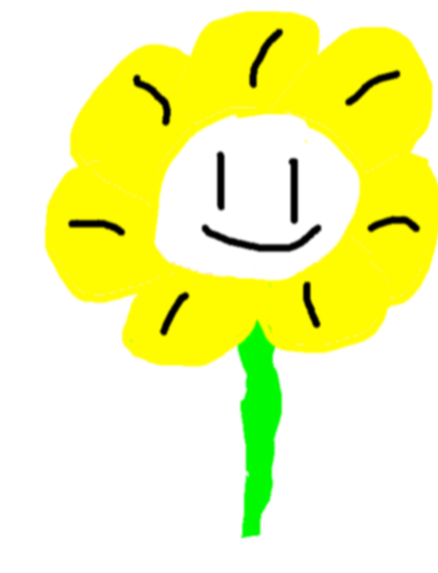 Drawing - Flowey - Illustration (489x639), Png Download