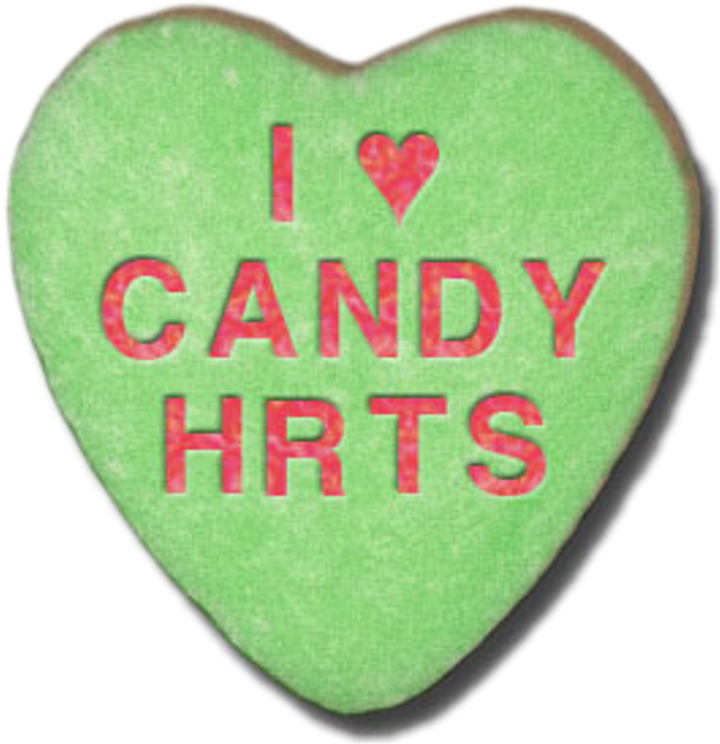 Valentine's Day Candy Hearts (1024x1059), Png Download