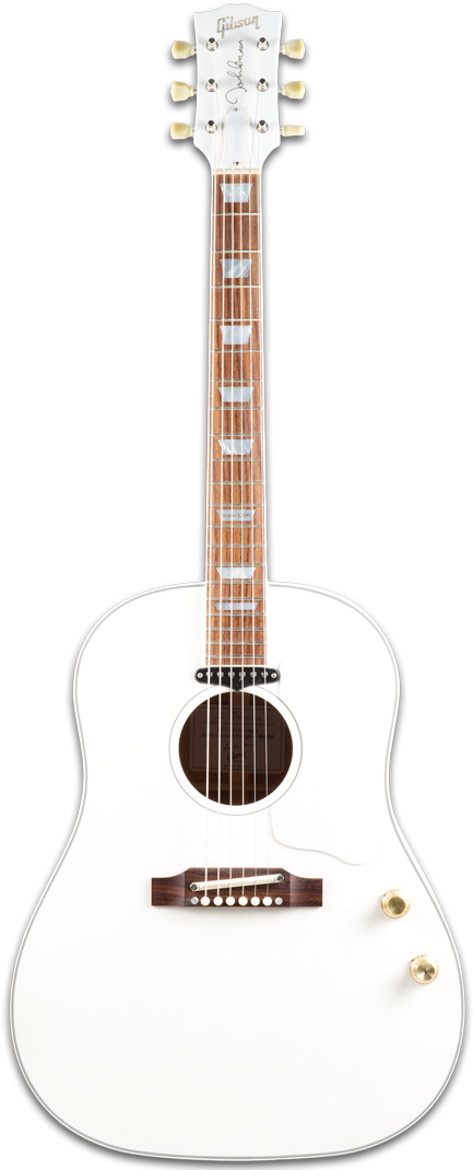 Gibson Custom 70th Annv - Acoustic Guitars White Colour (600x1080), Png Download