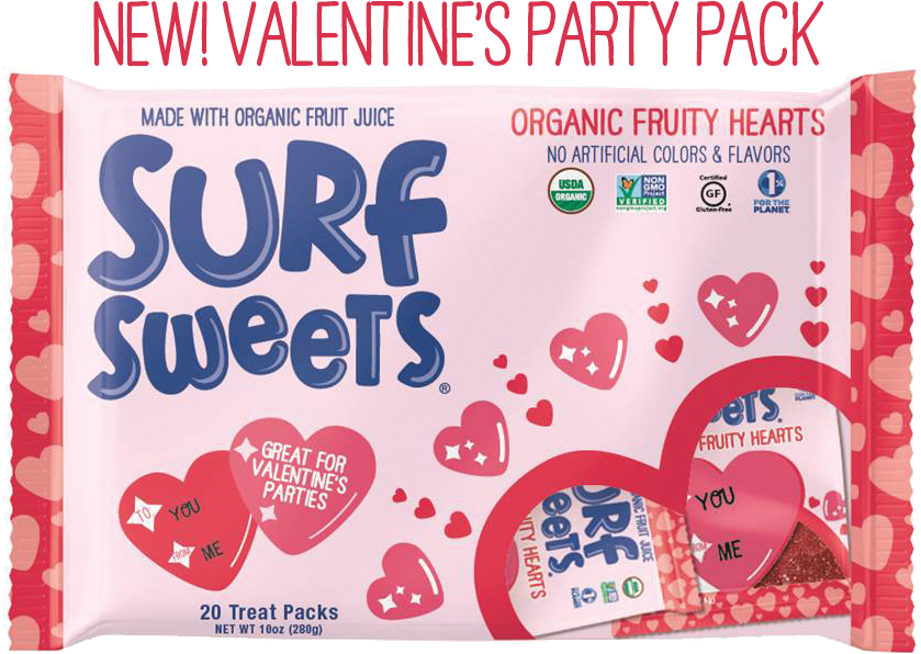 Surf Sweets Candy Hearts In 8 Oz - Surf Sweets Jelly Beans (848x772), Png Download