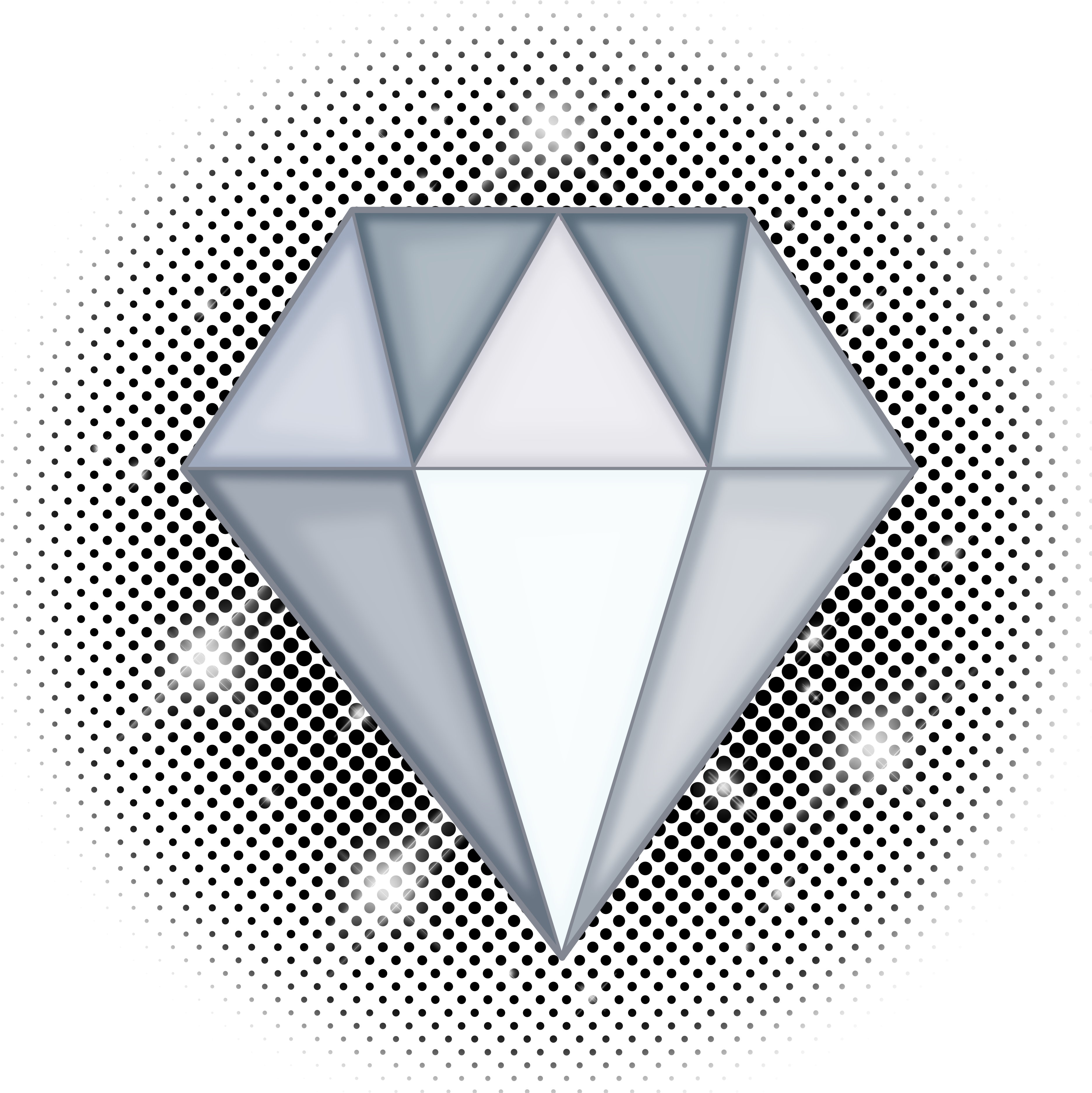 White Diamond Gem (3755x3758), Png Download