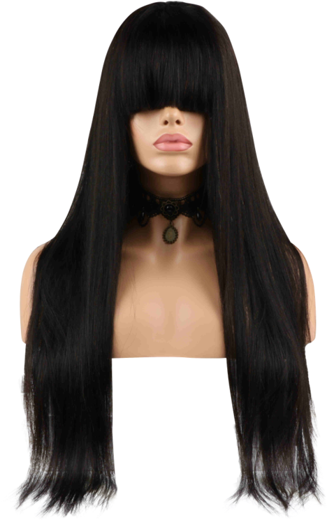 Buy Moschino Fringe - Lace Wig (800x800), Png Download