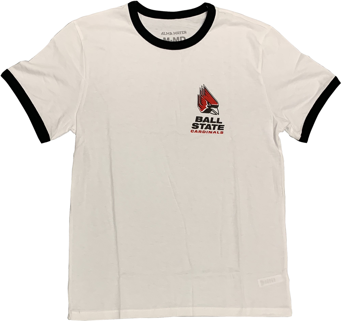Ball State University Cardinals Men's Ringer Tee - T-shirt (1200x1200), Png Download