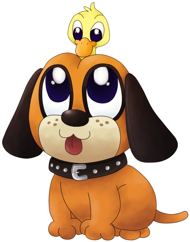 Duck Clipart Dog - Duck And Dog Clipart (639x800), Png Download