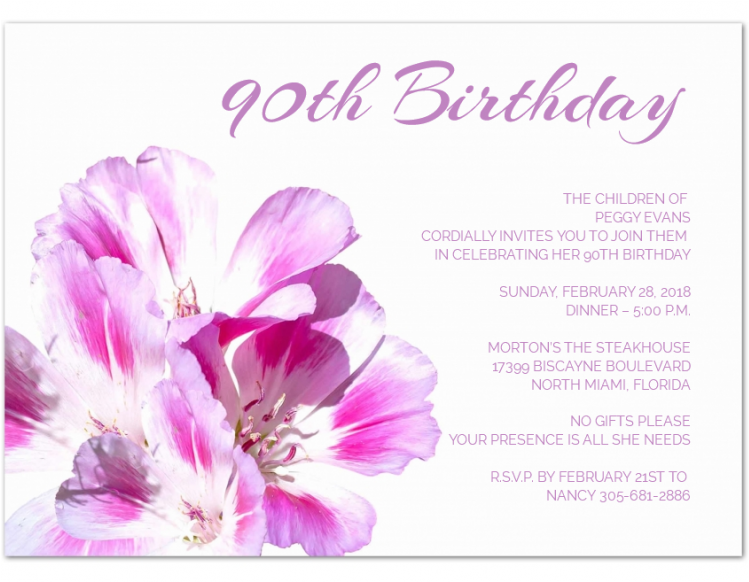 90 Birthday Flower Party Purple Dark Purple Light Purple - Peruvian Lily (750x750), Png Download