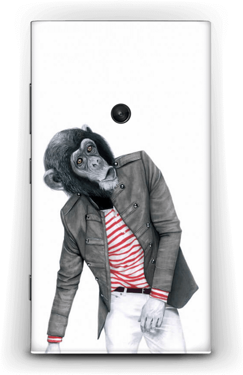 Monkey Business Skin Nokia Lumia - Sanna Wieslander (534x800), Png Download