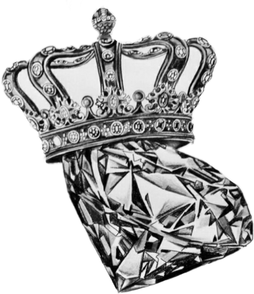 Diamond Sticker - Diam Crown (1024x1024), Png Download