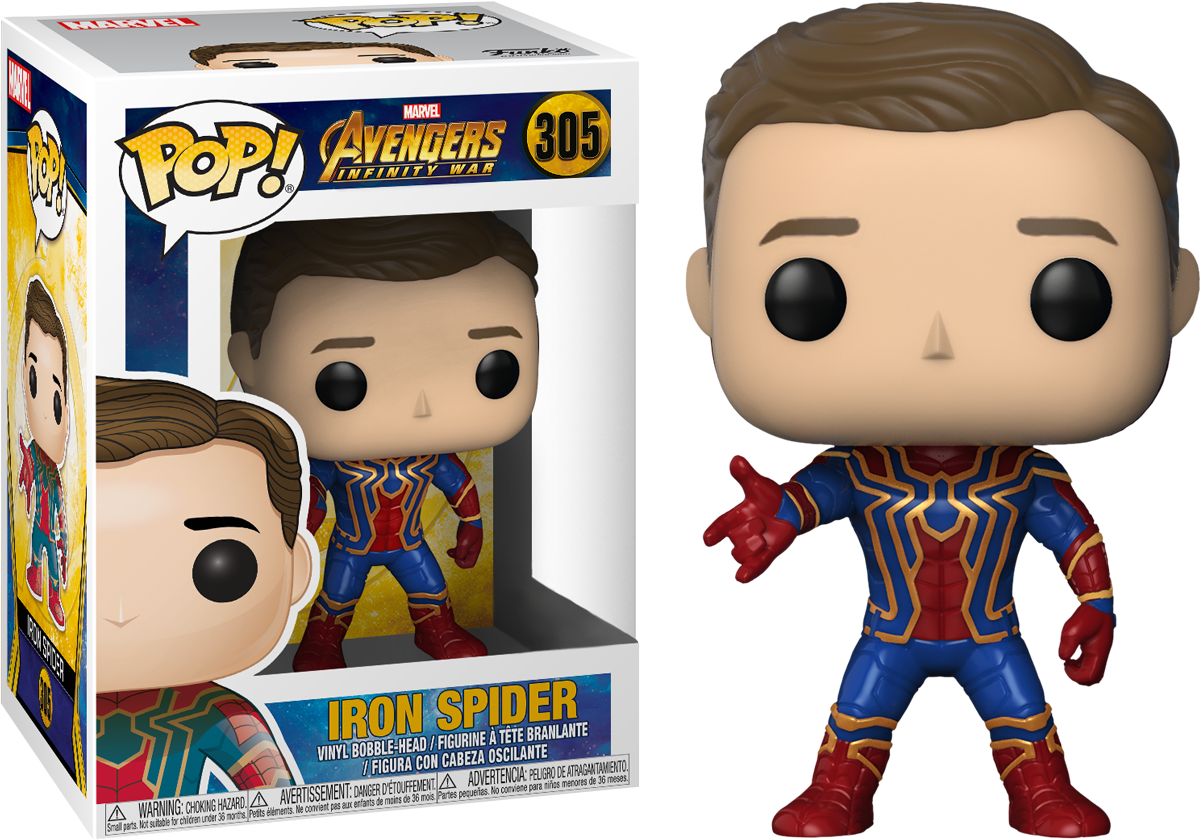 Avengers Infinity War Iron Spider Unmasked Exclusive - Funko De Iron Spider (1200x840), Png Download