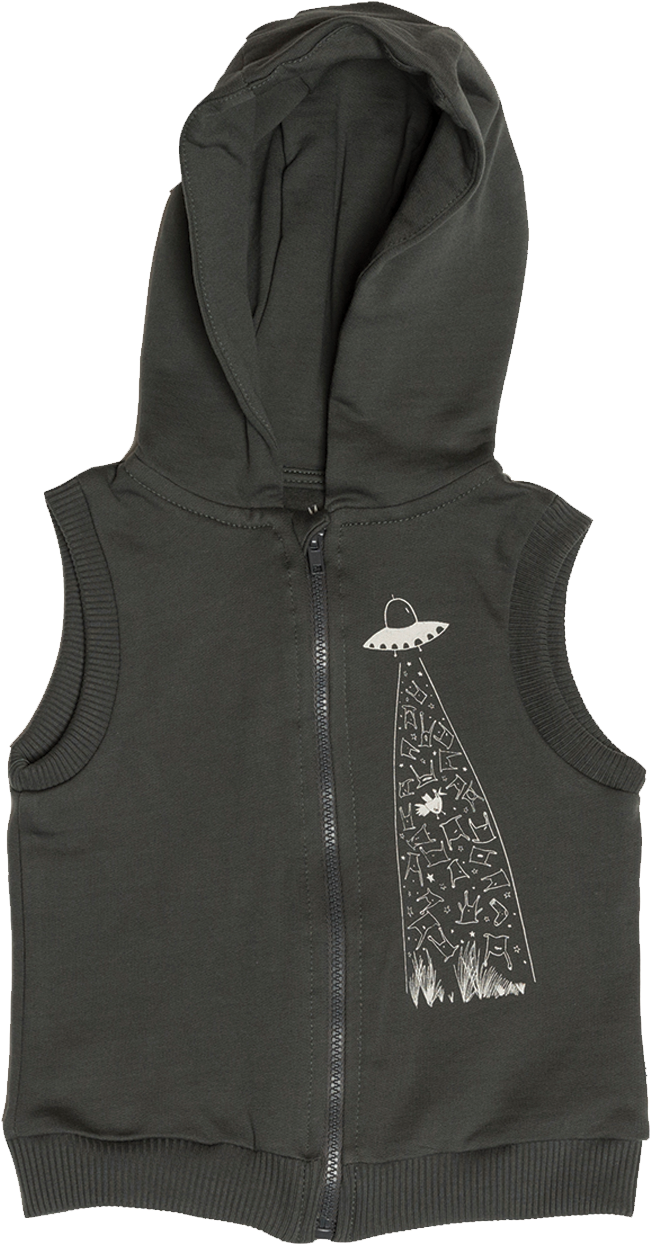 "hoodie" Vest - Anthracite - " - Hoodie (1440x1880), Png Download