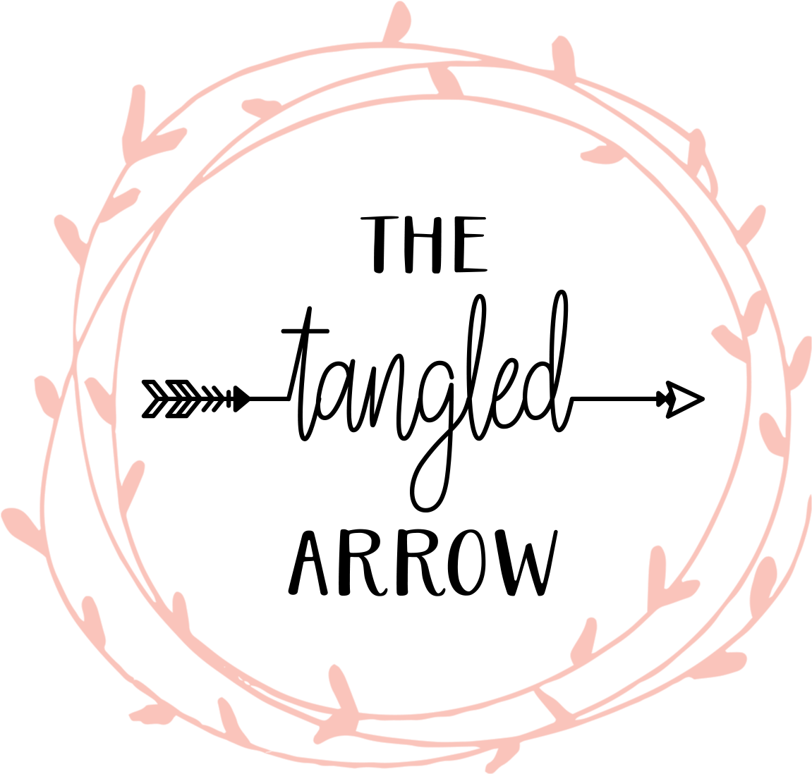 The Tangled Arrow - Wedding Monogram (1500x1500), Png Download