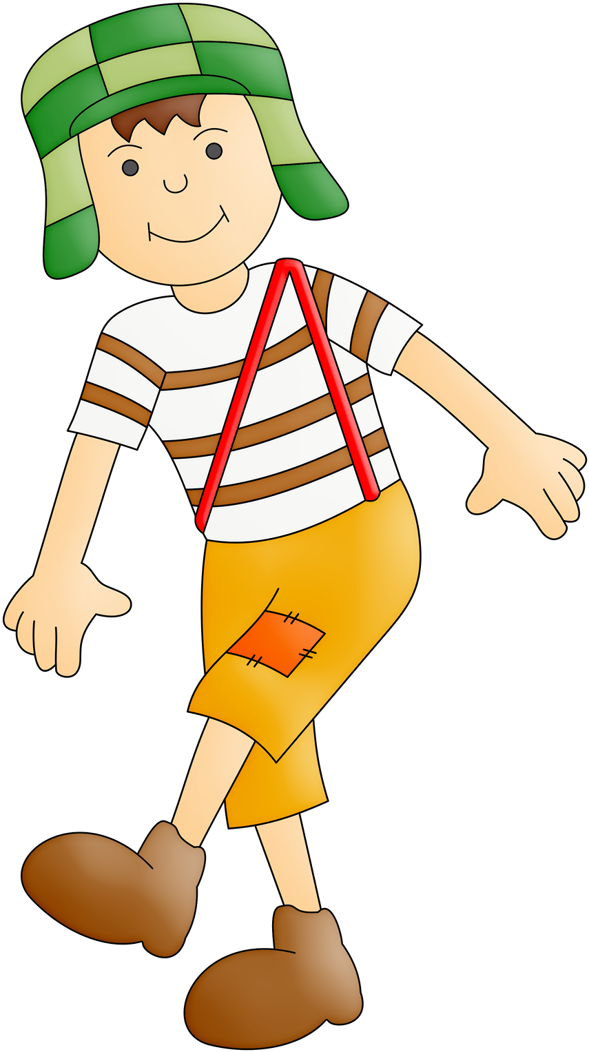 Heights Clipart Person Afraid - El Chavo Del Ocho (900x1572), Png Download