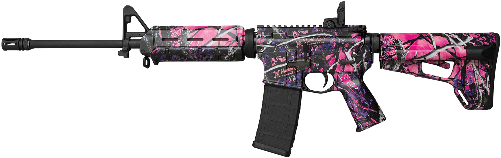 Muddy Girl Colt Ar15 (1800x605), Png Download