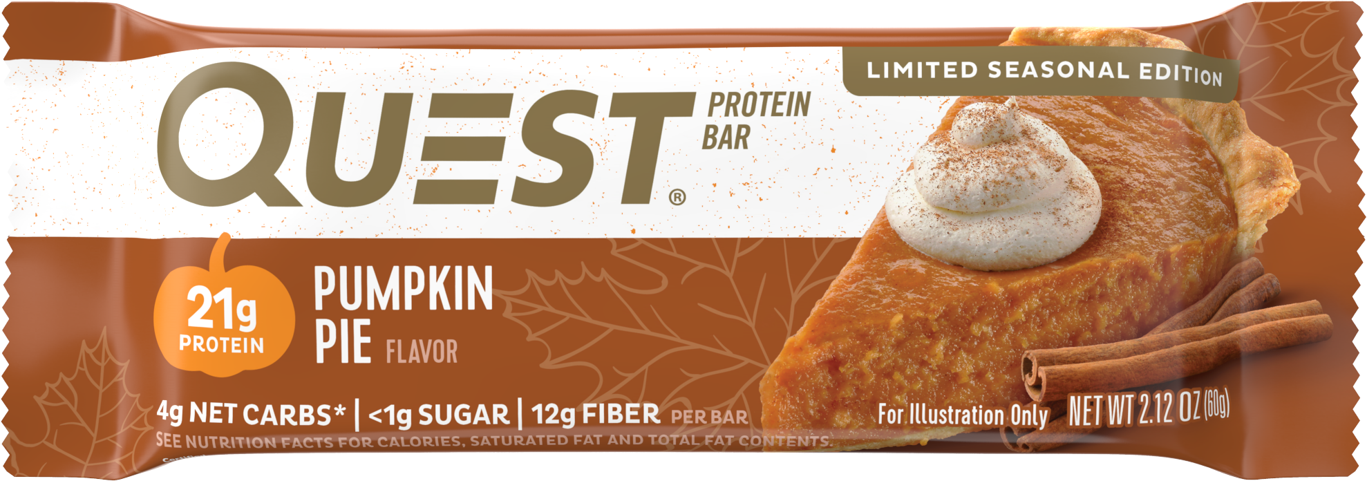 Quest Bar Pumpkin Pie Bars - Flyer (2000x800), Png Download