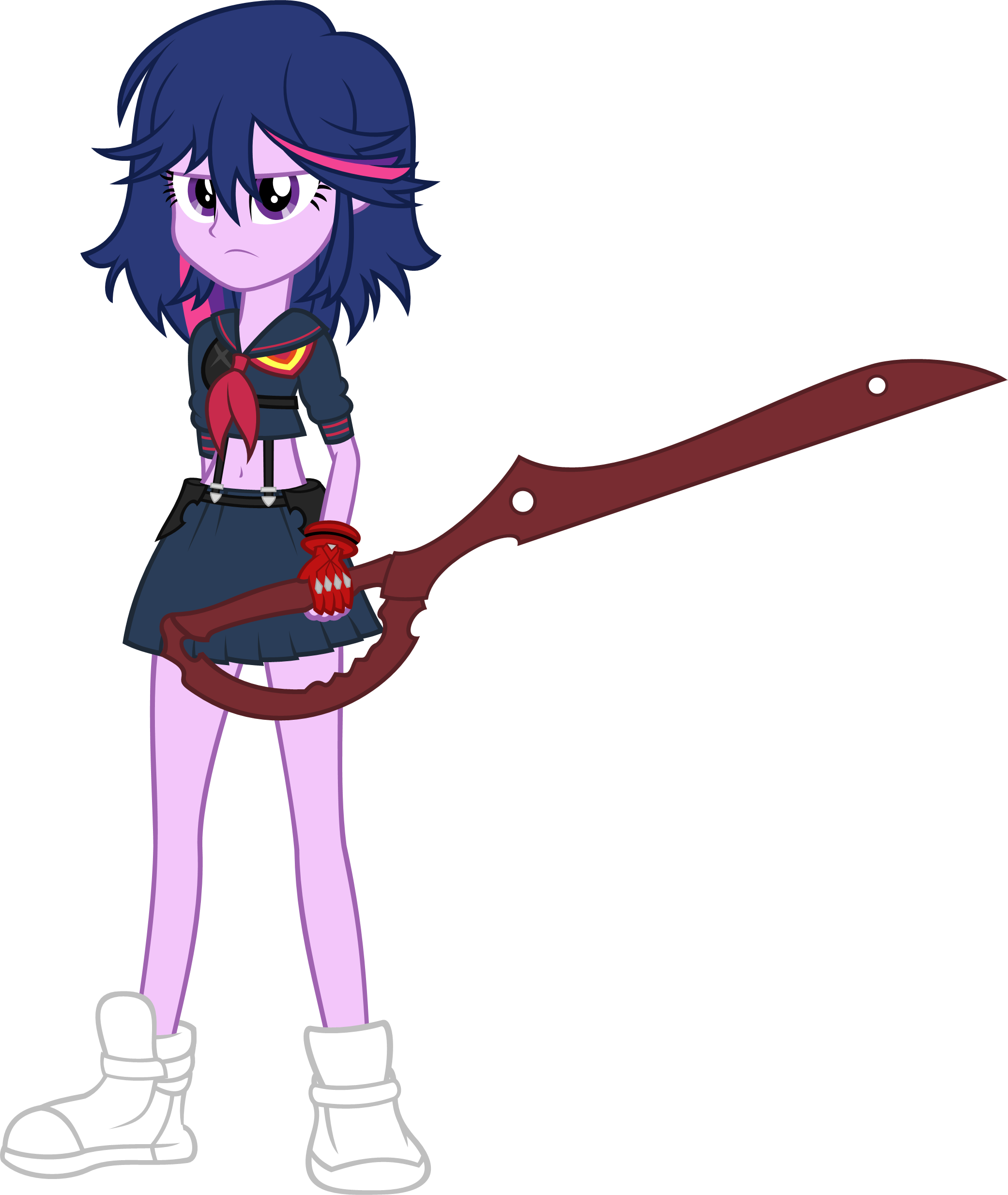 Sparkle Clipart Transparent Anime - Equestria Girls Kill La Kill (2082x2467), Png Download