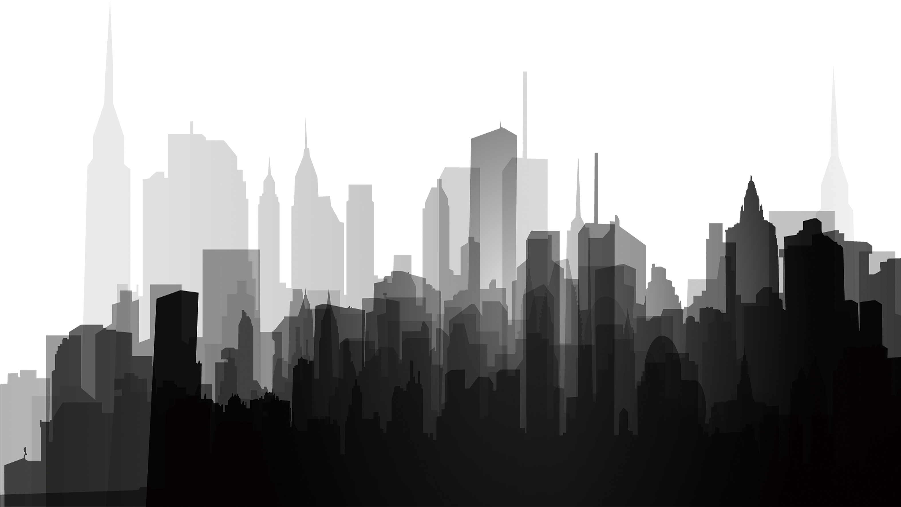 Download Hd City Buildings Png Banner Black And White Download City Silhouette Png Transparent Png Image Nicepng Com