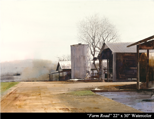 Dean Mitchell Studio - Watercolor Painting (625x675), Png Download