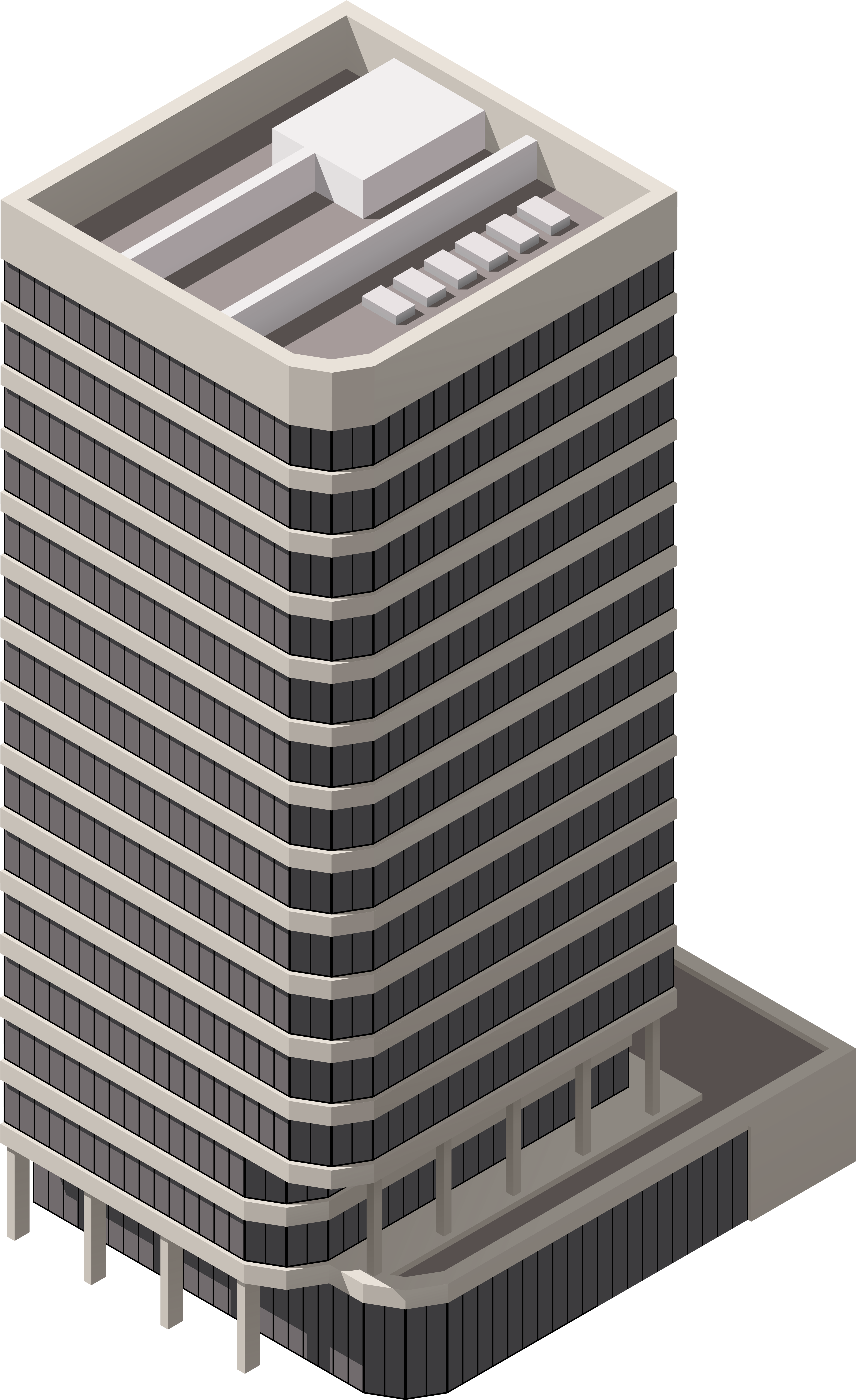 Big Residential Building Png Clipart - Vector Graphics (4918x8000), Png Download