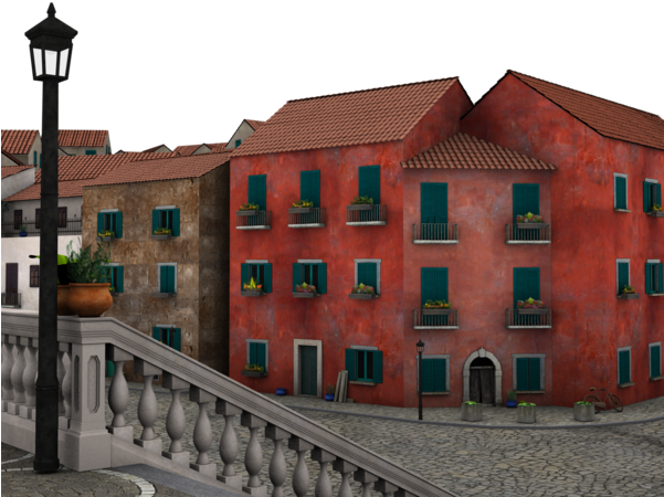 Brick Building Png - Building Png Deviantart (600x480), Png Download