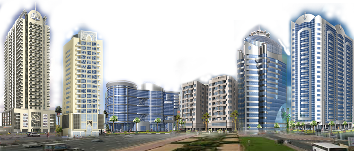 High Rise Buildings Png (1184x506), Png Download