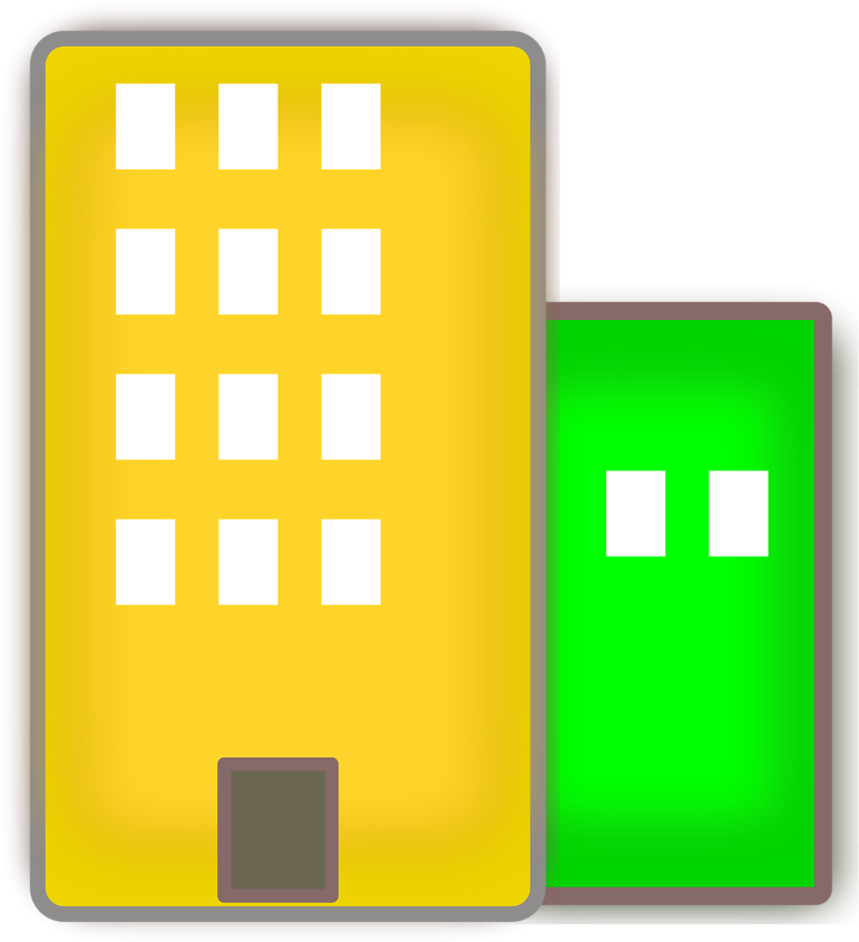 City Buildings Png Transparent Images Clipart Icons - Building Image With No Background (958x958), Png Download