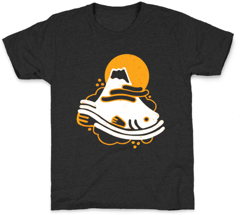 Mount Fuji Fish Kids T-shirt - T-shirt (484x484), Png Download