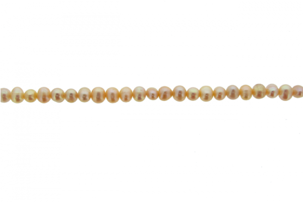 Pearl 4 Mm Strings, Pink Pearl Beads - Chain (600x600), Png Download