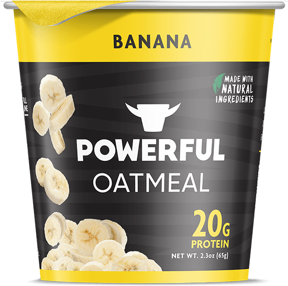 Banana Oatmeal - Banana Powerful Oatmeal (640x640), Png Download