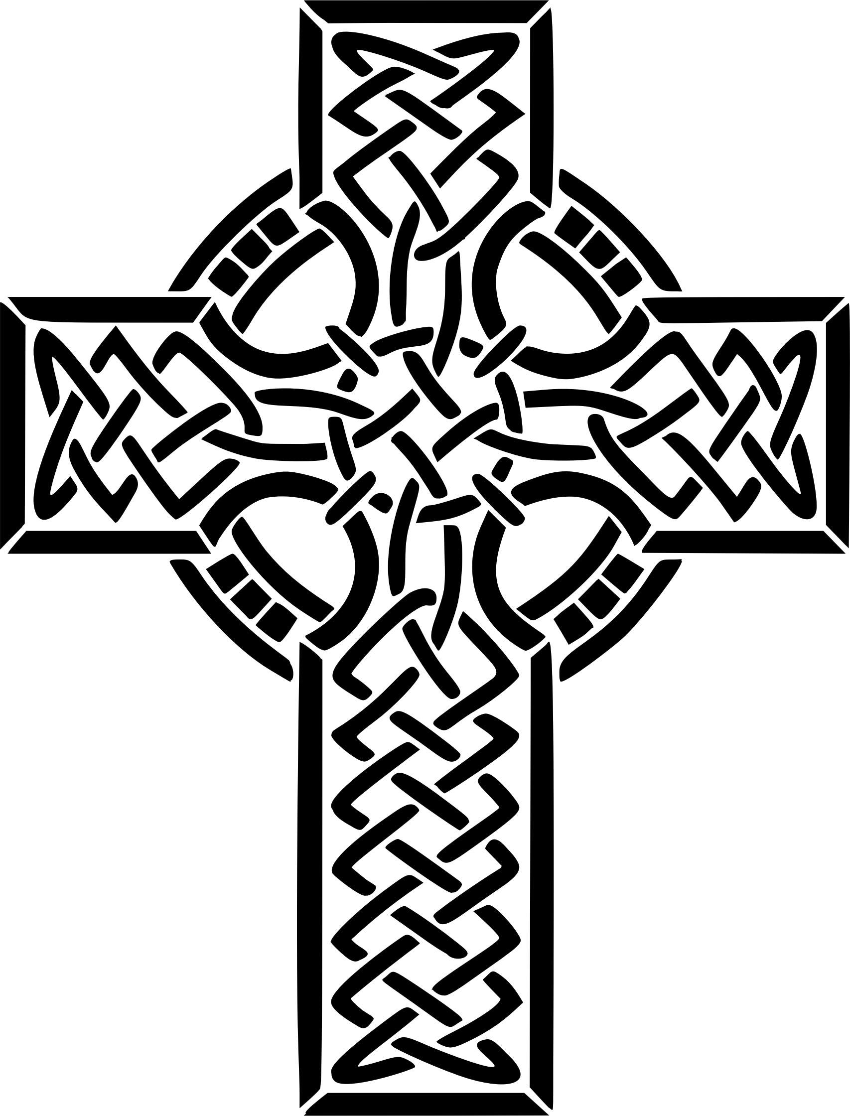 This Free Icons Png Design Of Celtic Cross 4 Optimized (1706x2240), Png Download